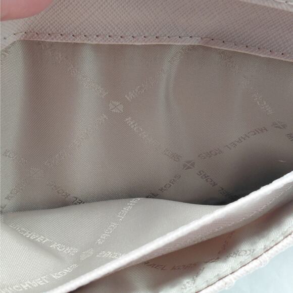 Michael Kors Womens Wallet Ballet Pink Saffiano Slim Bifold Handbag Card Holder - Picture 10 of 10